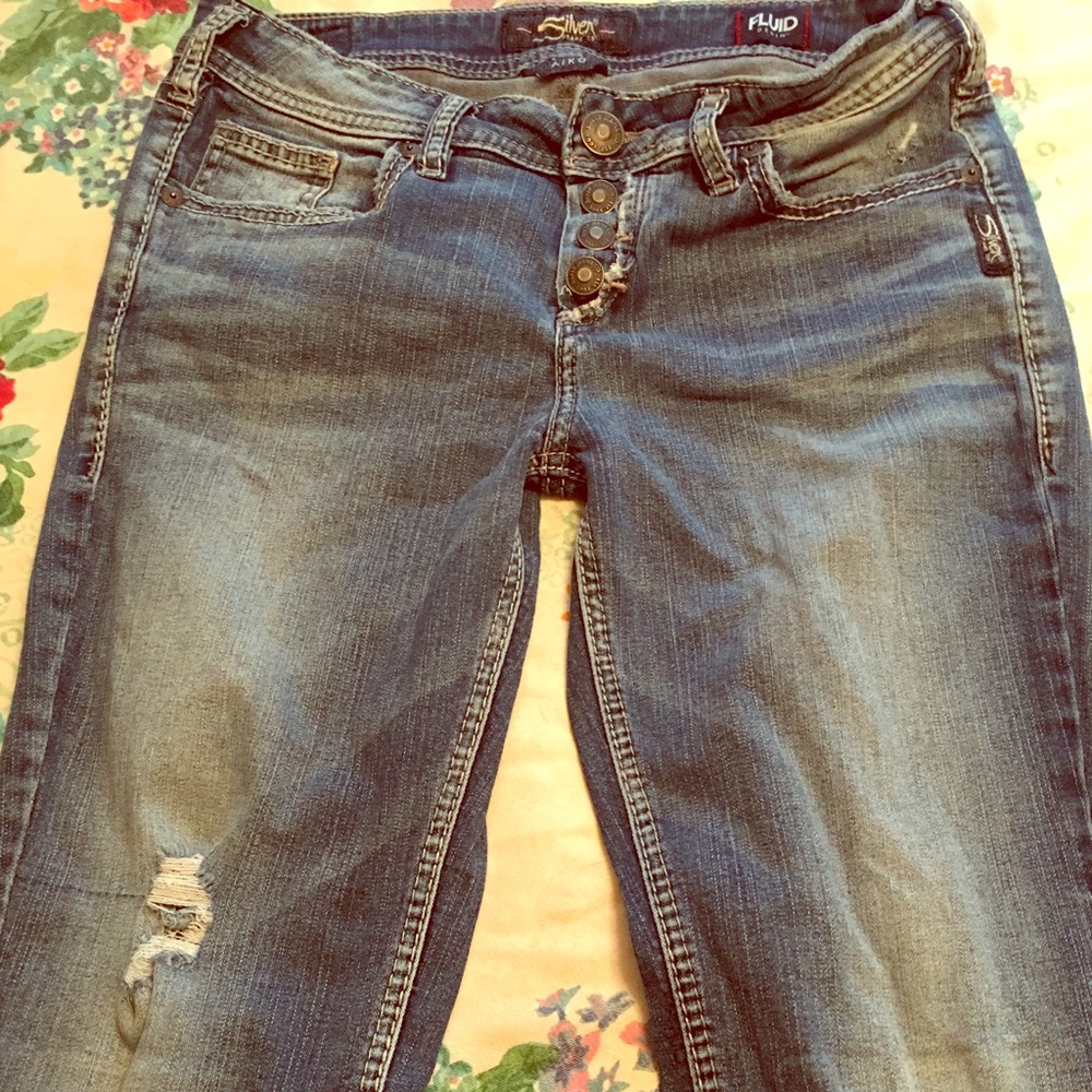 Womens Silver Jean's. 😍👖